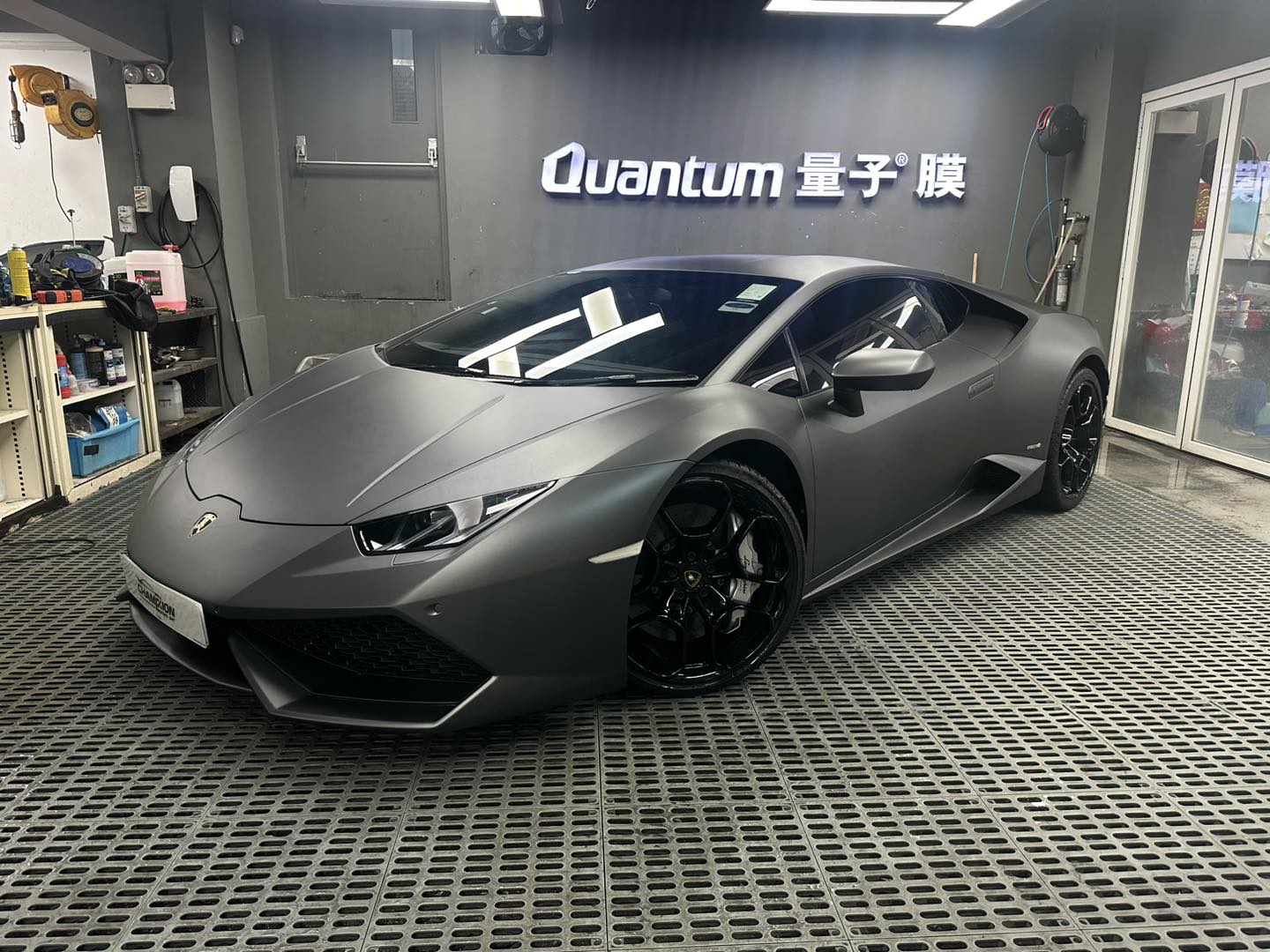 貼膜轉色，同樣出色！ 多謝Lamborghini Huracan LP6104客戶選用我哋同佢架車貼透明磨砂PPF